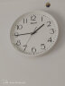 天王星凸玻璃挂钟客厅卧室钟表创意简约大数字免打孔石英钟挂墙时钟30cm 实拍图