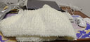 優(yōu)悅居【成品】玉桂狗成品手工diy編織圍脖毛線團(tuán)圍巾女朋友圣誕節(jié)禮物 【成品】加寬珊瑚絨白色小熊圍巾 曬單實(shí)拍圖