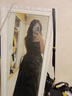 妍莉芬（yanlifen）白色吊帶連衣裙子女2025夏季新款法式茶歇小個子初戀收腰a字長裙 黑色 L 【111-120斤】 曬單實(shí)拍圖