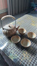 探險者（TAN XIAN ZHE）圍爐煮茶套裝家用室內煮奶烤茶套裝戶(hù)外泥爐燒烤爐取暖烤火爐 陶制南瓜茶具套裝 曬單實(shí)拍圖
