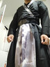 川隼漢服男成人古裝班服交領(lǐng)齊腰襦裙內(nèi)搭男女學(xué)生俠客書生套裝表演 墨蓮+腰帶+護(hù)腕 XL 曬單實(shí)拍圖
