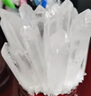 關(guān)辰天然白水晶簇原石擺件 白水晶原礦水晶簇消磁石 家居奇石擺件 #41 曬單實(shí)拍圖