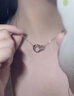 歐禮純銀項鏈女鎖骨鏈輕奢高級感吊墜足銀項鏈情人節(jié)送女友禮物女神節(jié) 莫比烏斯項鏈 曬單實拍圖