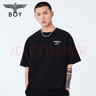 BOY LONDON【都鐸王朝】春夏情侶款T恤老鷹印花短袖N01030 黑色 M 曬單實(shí)拍圖