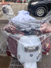 優(yōu)束雨衣電動(dòng)車雙人雨衣加厚加大男女加長遮腳雨披電瓶車摩托車騎行 【帶鏡套】雙人雨衣5XL天空藍(lán) 可拆卸雙帽檐 曬單實(shí)拍圖