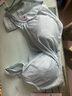 愛(ài)慕義乳（aimer latexbreast）愛(ài)慕新款義乳文胸假胸假乳房術(shù)后3A抗菌無(wú)鋼圈文胸夏季透氣花漾 綠松石藍+棉質(zhì)義乳 C90 曬單實(shí)拍圖