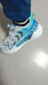 特步（XTEP）兒童童鞋中性氫風(fēng)旋鈕扣透氣跑鞋 特步白/北京藍 37碼 曬單實(shí)拍圖