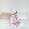 迪士尼（Disney）嬰兒衣服連體衣女寶寶洋氣繡花爬服秋冬滿月公主服套裝 粉色 66cm 曬單實(shí)拍圖