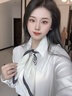 故事人生桑蠶絲絲巾女北歐簡(jiǎn)約條紋真絲圍巾70cm方巾領(lǐng)巾披肩裝飾真絲絲巾 歐式條紋70方巾 曬單實(shí)拍圖