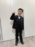 羅蒙兒童西裝套裝男童花童禮服帥氣西服主持人鋼琴畢業(yè)演出服秋狂歡節(jié) 外套+褲子+馬甲+襯衫+領(lǐng)結(jié) 130 曬單實(shí)拍圖