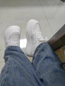 啄木鳥(niǎo)真皮厚底增高板鞋2026年春秋季新款韓版百搭小白鞋女休閑鞋運動(dòng)鞋 白色升級版 39 曬單實(shí)拍圖