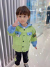 G.DUCKKIDS兒童裝男童套裝春秋裝新款一歲男寶寶衣服春秋季男孩嬰幼兒兩件套 果綠兩件套(外套+長褲) 80 cm 曬單實拍圖