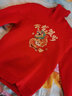 真維斯兒童加絨毛衣紅色高領(lǐng)新年衣服男女童過(guò)年服馬年針織衫喜慶拜年服 紅 金馬送福 160 曬單實(shí)拍圖