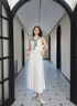 TOMMY HILFIGER【無(wú)袖百褶】25夏季女度假風(fēng)收腰鑲邊長(cháng)裙POLO裙連衣裙45167 白色YBL L 曬單實(shí)拍圖