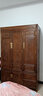 尋古紅木家具非洲雞翅木（學(xué)名：非洲崖豆木）衣柜實(shí)木中式衣帽間大儲物柜三門(mén)衣柜Q 長(cháng)136*寬58*高216cm 曬單實(shí)拍圖