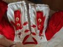 寬葉竹嬰兒衣服冬季小公主棉襖紅色喜慶過(guò)年衣周歲抓周禮服女寶寶拜年服 盤(pán)扣平安喜樂(lè)-棉衣套裝 90 cm 1-2歲 曬單實(shí)拍圖