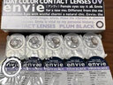 Envie美瞳日拋隱形眼鏡黑色 小直徑近視彩色10片  果桃黑275度 曬單實(shí)拍圖