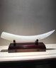 菲斯鉑亞天然玉石象牙擺件 客廳玄關(guān)辦公室裝飾品 創(chuàng  )意家居喬遷禮品工藝品 玉石象牙約40cm 配實(shí)木底座 曬單實(shí)拍圖