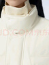 江南布衣（JNBY）秋冬羽絨服女短款工裝風(fēng)外套街頭酷感寬松休閑立領(lǐng)5NAC10440 123/乳白色 XS 曬單實拍圖