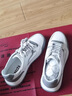 沙馳（SATCHI）男鞋新品時(shí)尚運動(dòng)休閑皮鞋男士百搭真皮厚底輕便舒適板鞋男 白灰色 40 歐碼偏大一碼 曬單實(shí)拍圖