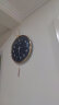 康巴丝（Compas）挂钟客厅 欧式摆钟创意时钟 卧室石英钟表挂墙 C3245 蓝色 实拍图