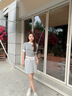 Calvin Klein運動25夏季女士美式潮流辣妹ck戶外運動網(wǎng)球裙短裙褲GWS5T901 P7A-椰青灰 M 曬單實拍圖