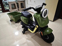 圣貝兒小牛兒童電動車NQiU2迷你電動童車摩托車2-6歲可坐人小孩玩具車 天使白-高配MP3【不含拖斗】 曬單實拍圖