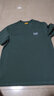 卡特（CAT）短袖t恤男女新品戶(hù)外舒適Coolmax科技面料印花短t情侶同款 青綠色 M 曬單實(shí)拍圖