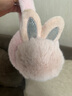 芭布笛（BABUDI）毛球保暖耳罩女士冬騎行保暖耳罩可愛(ài)時(shí)尚小兔子兒童耳朵護耳毛絨 桃粉色毛球耳朵款耳罩 曬單實(shí)拍圖