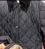 哈吉斯（HAZZYS）女裝 春秋款女士菱格簡(jiǎn)約翻領(lǐng)絎縫棉服女ASSSU0BCU21 黑色BK M (160/84A 38) 曬單實(shí)拍圖