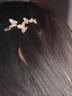 SENDME蝴蝶發(fā)夾女清新一字小發(fā)卡橫夾側(cè)邊夾少女碎發(fā)劉海夾甜美時尚發(fā)飾 蝴蝶發(fā)夾 曬單實拍圖