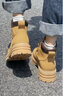 輕仙女士勞保鞋鋼包頭防砸防穿刺厚底春夏季女款輕便上班高幫安全鞋 女神黃鋼包頭 偏大一碼 37 曬單實(shí)拍圖