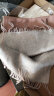 鄂尔多斯198023秋冬新品羊绒水纹双层保暖舒适女款长围巾 瑰色 180cmX30cm 实拍图
