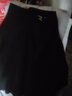 啄木鳥(niǎo)毛呢半身裙女秋冬2025新款高腰小個(gè)子寬松a字大擺傘裙咖啡色中裙 黑色 4XL 建議146-160斤 曬單實(shí)拍圖