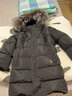 HAZZYS品牌童裝男童羽絨服冬新品兒童中長款簡約防風保暖中大童羽絨服厚 鉆石黑 110 曬單實拍圖