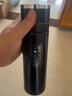 韓笑316不銹鋼車(chē)載按壓一鍵開(kāi)蓋保溫杯男士司機開(kāi)車(chē)專(zhuān)用水杯高級高端 316不銹鋼紳士黑（配杯套） 500ml 曬單實(shí)拍圖
