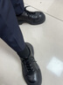 Bella Lily弓形底時(shí)尚單鞋女黑色防撞頭春季厚底增高小皮 黑色 39 曬單實(shí)拍圖