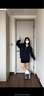 乖米豆衛衣女春秋2025新款美式外套女潮牌感開(kāi)衫寬松慵懶風(fēng) 藏青色【春秋薄款】 L 曬單實(shí)拍圖