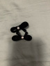 清新甜美丝绒植绒珍珠蝴蝶结发夹边夹 大号-1对黑色 实拍图