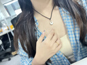 老廟銀吊墜足銀平安扣小胖福寶寶福字銀掛墜送寶寶周歲送女友生日禮物 足銀小胖福平安扣 曬單實拍圖