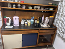 MUU實木巖板餐邊柜小戶型家用復古客廳儲物柜一體靠墻茶水柜餐廳酒柜 密斯餐邊柜1.5m（整柜） 曬單實拍圖