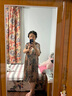 KLZMAIRAE重磅真絲連衣裙女夏裝新款中老年女裝寬松大碼桑蠶絲裙子 紅色 2XL 【建議115-130斤穿】 曬單實(shí)拍圖
