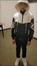 安初夏青少年開(kāi)衫衛衣男士休閑運動(dòng)套裝秋冬季一套學(xué)生寬松衣服男裝外套 W36T白色三件套 常規 XL 【120-140斤】 曬單實(shí)拍圖