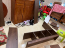蔓斯菲尔（MSFE）儿童书架置物架书架落地储物格子柜客厅实木色书本收纳矮书柜书架 【12格】120x93cm-南美胡桃木色 实拍图
