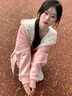 DXOT粉色碎花連帽衛衣外套女春秋2025新款oversize寬松慵懶風(fēng)拉鏈開(kāi)衫 粉色 M 90-110斤 曬單實(shí)拍圖