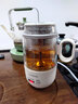 北歐歐慕養生壺 煮茶器煮茶壺電熱水壺杯蒸汽噴淋式蒸茶壺膠囊便攜NZC033 NZC033米白色便攜 0.3L 曬單實(shí)拍圖