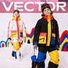 Vector兒童滑雪服套裝男女童加絨保暖防風(fēng)防水冬季戶(hù)外運動(dòng)滑雪衣褲裝備 玩酷白套裝 130cm 曬單實(shí)拍圖