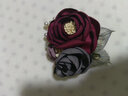 達不溜布藝花朵胸針胸花職業(yè)披肩扣毛衣大衣氣質(zhì)別針配飾品 酒紅色胸針款 曬單實(shí)拍圖