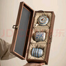 阿貍的愛汝窯功夫茶具整套裝伴手禮商務(wù)禮品教師節(jié)父親生日禮物男士送爸爸 青花招財纏枝提梁壺高端禮盒裝 喬遷禮物退休退伍紀(jì)念品實用 曬單實拍圖