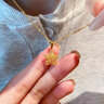 中國黃金（CHINA GOLD）黃金繞線星星吊墜女款五角星足金項鏈掛墜七夕節(jié)日禮物送老婆女友 繞線星星吊墜+配S925銀鏈 約1.3g 曬單實拍圖